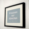 Poster "Draußen nur Kännchen"