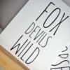 Postkarte "FoxDevilsWild" von LoveStyleLiving in A6 aus Recyclingpapier