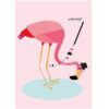 Postkarte "Flamingo"