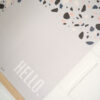 Poster "hello." Terrazzo