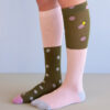 Sticky Lemon Kniestrümpfe FRECKLES, seventies green