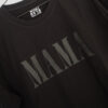 Shirt MAMA, Black on Black