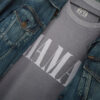 Shirt MAMA, vintage grey