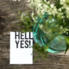 Postkarte "HELL YES"