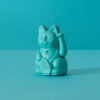 Winkekatze "Lucky Cat" mini, türkis