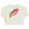 Piupiuchick Sweatshirt "STAR", ecru frottee