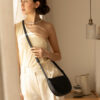 Monk & Anna FAROU Half Moon Bag, black
