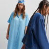 Mads Nørgaard Crincle Pop DRESS Canaria, alaskan blue