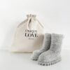 UNIQUE LOVE Strickschuhe, hellgrau