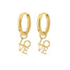 Luamaya Hoopies LOTS OF LOVE, gold