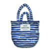 Mads Nørgaard Recycle Pillow Bag, stripe parisian night AOP