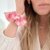 rose in april Scrunchie CHOUCHOU, musselin vichy-pink